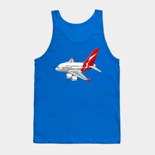 Cartoon airplane Tank Top